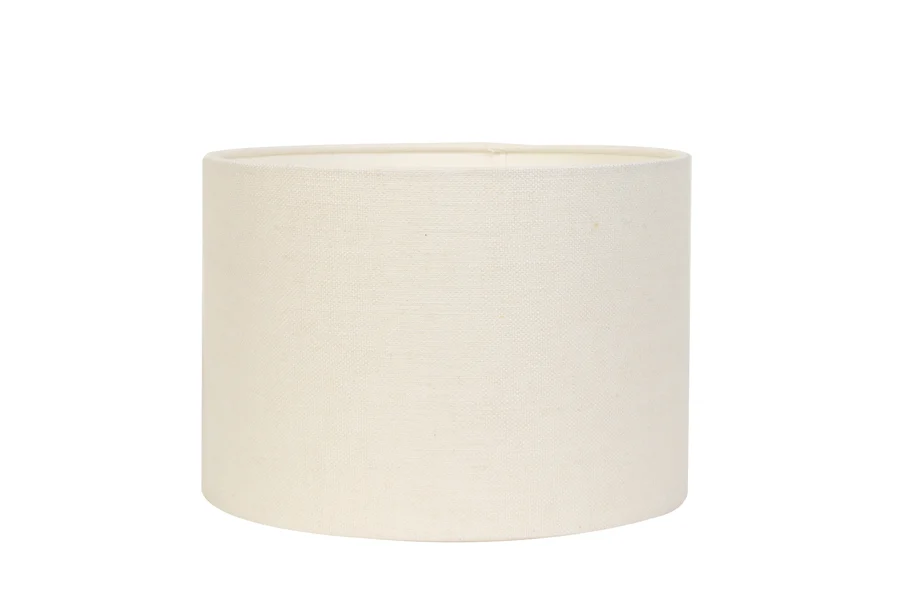 Pantalla de lámpara beige elegante de lino Livigno Light & Living