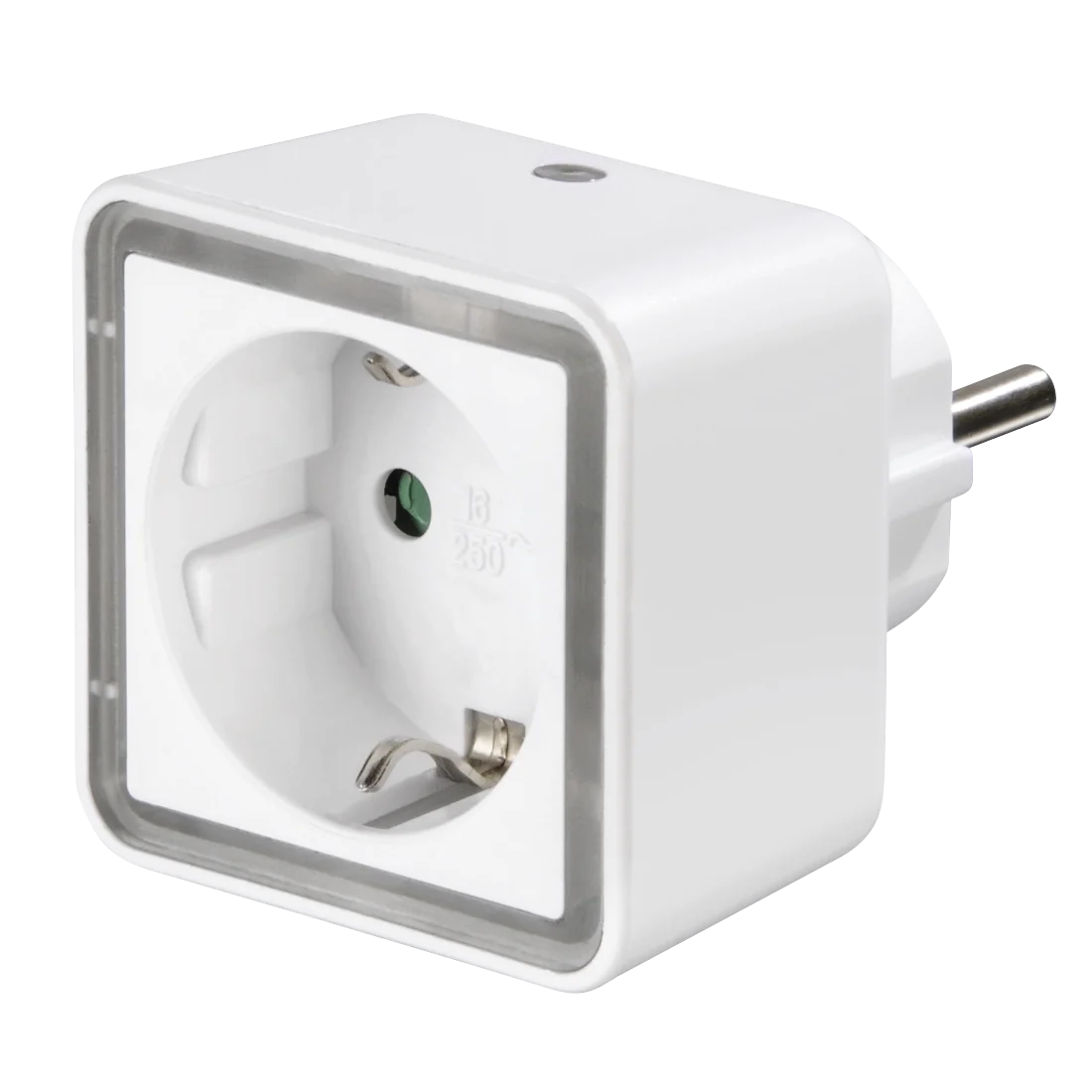 Enchufe de Superficie Tipo F Schuko Luz Noche IP20 Blanco – Luz nocturna para bebé