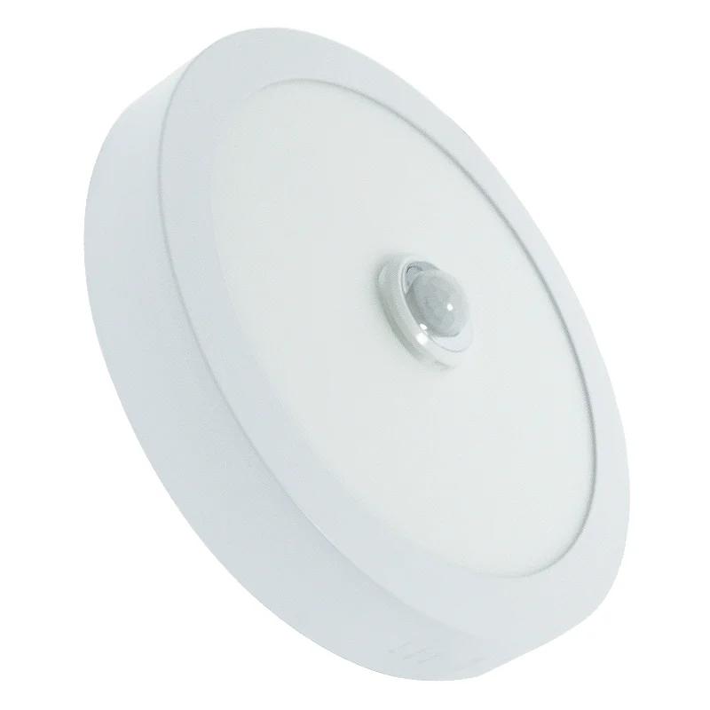 Panel de Superficie Circular 18W con Sensor de Movimiento