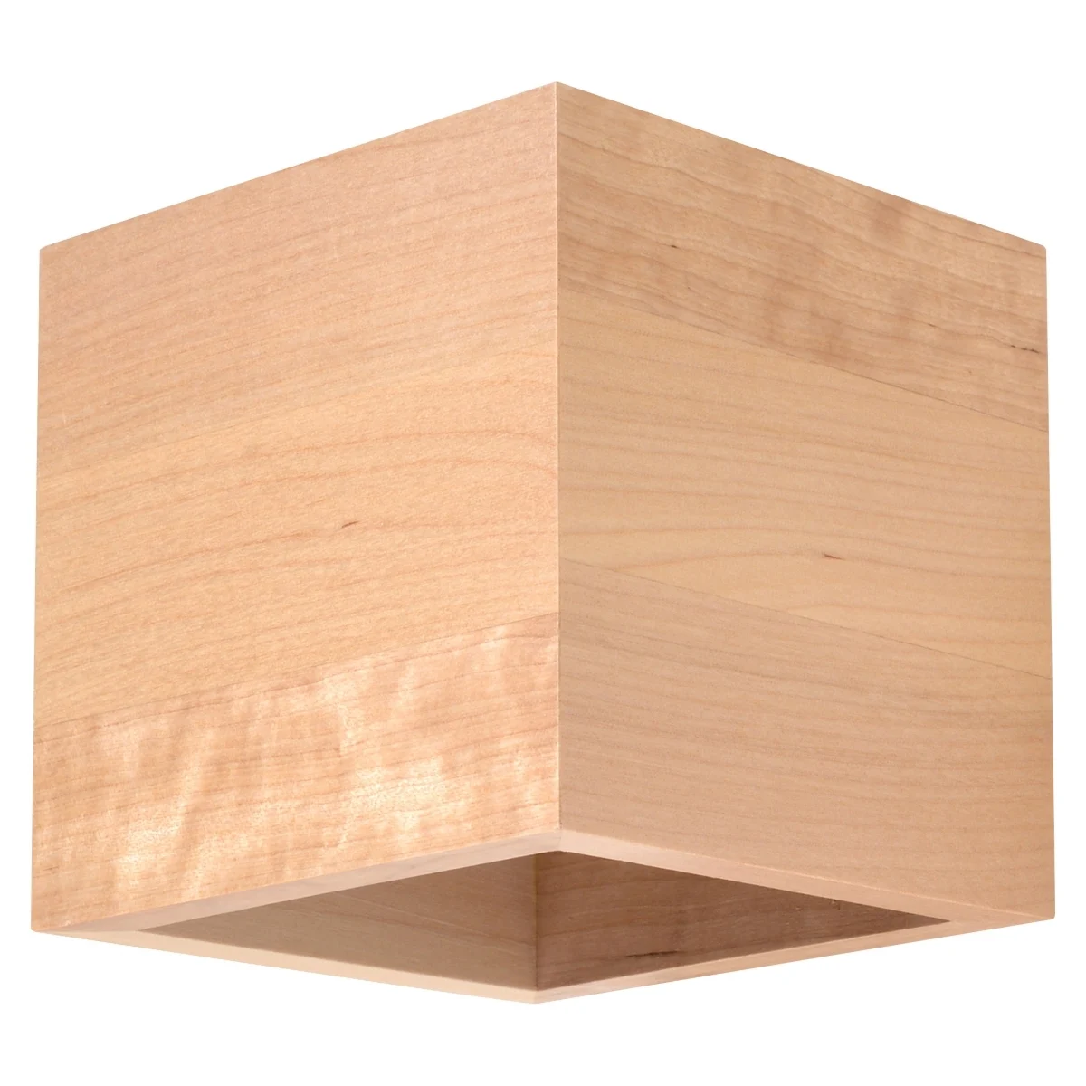 Lámpara de pared Quad 1 de madera natural