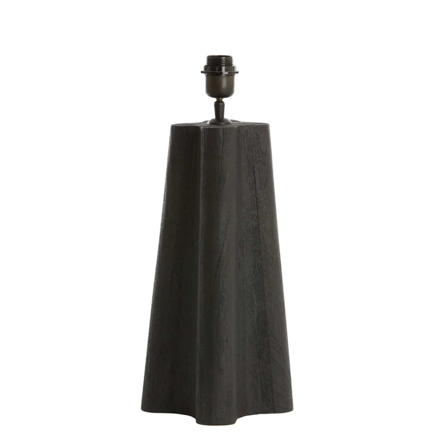 Base de lámpara de madera negra Light & Living Navelli