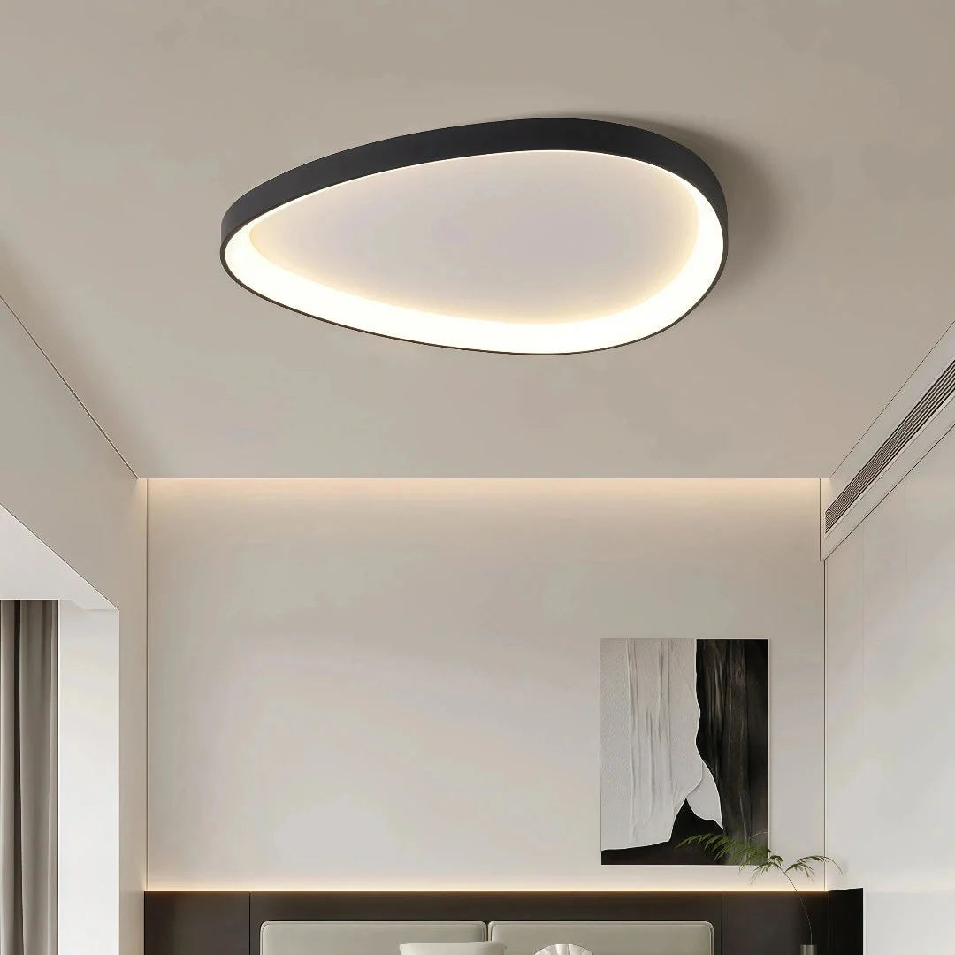 Plafón de techo triangular moderno LED regulable para dormitorio
