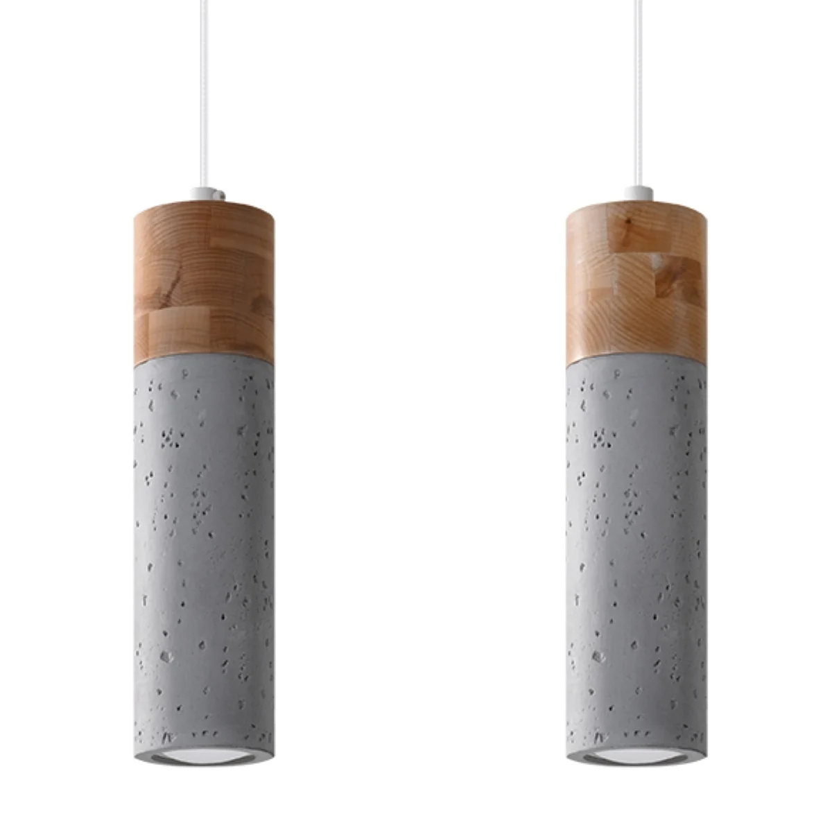 Lámpara colgante Zane 2 gris