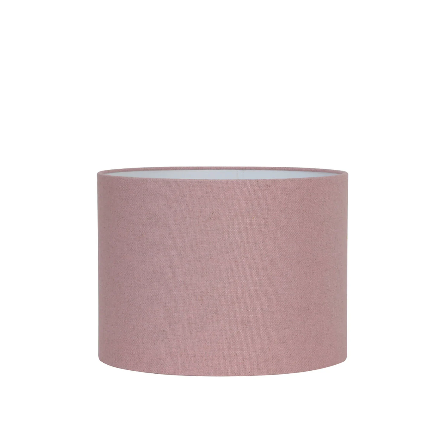 Pantalla de lámpara cilíndrica en tela rosa Light & Living Livigno