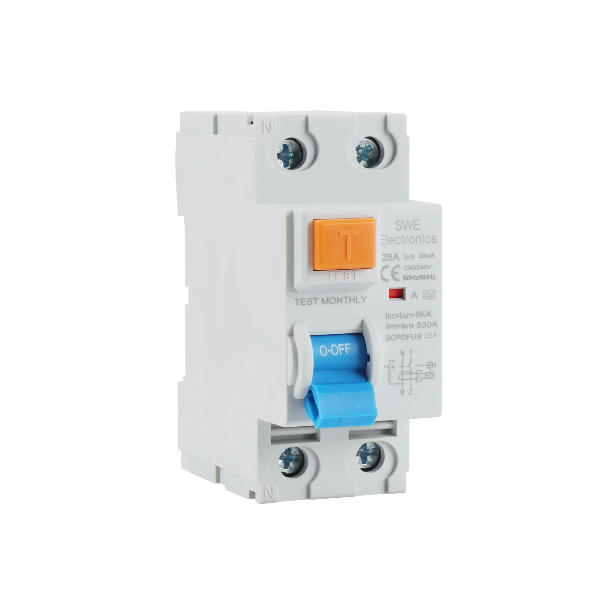 Interruptor Diferencial Residencial Superinmunizado 2P 30Ma 6Ka Clase A