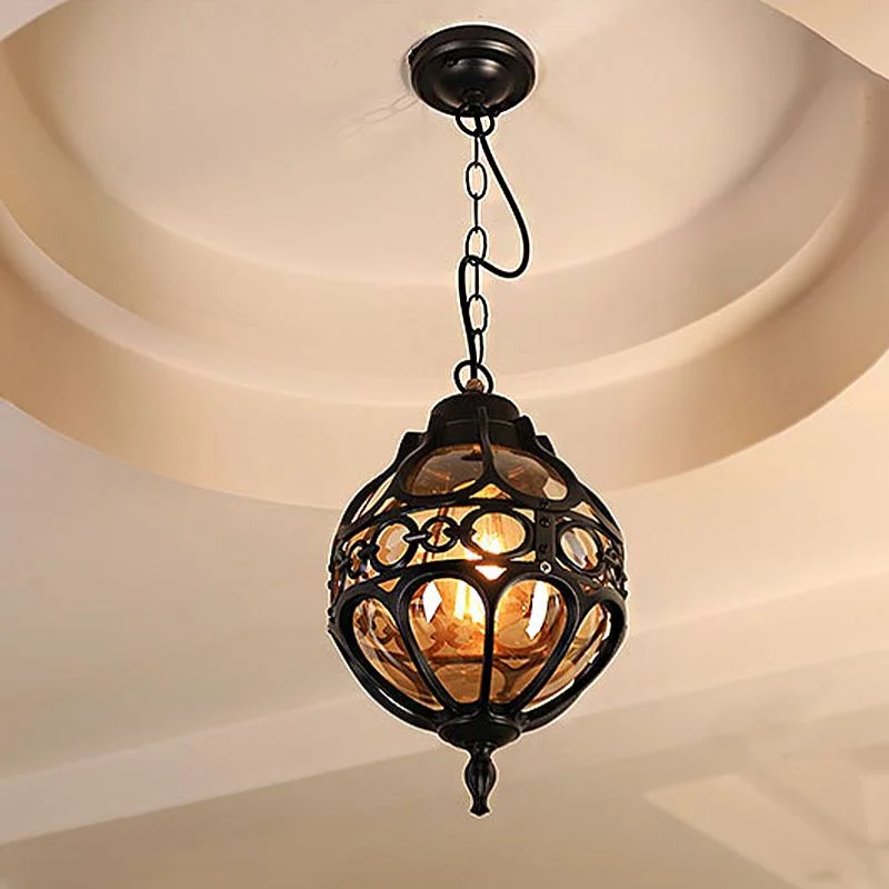 Silva Loft Sphere Lámpara Colgante Vintage Farmhouse Negro/Bronce Comedor