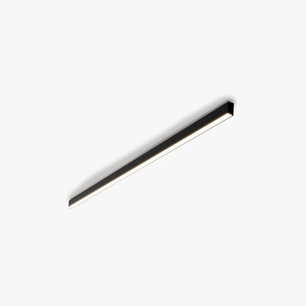 Arisha Moderna Minimalista Lineal Metal LED Lámpara de Techo Negra