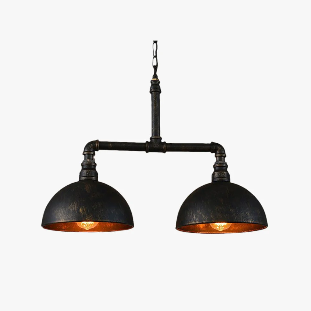 Silva Retro Rural Industrial Metal  Lámpara Colgante Negra
