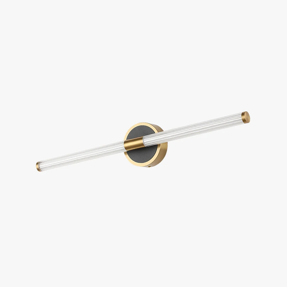 Arisha Diseño Lineal Metal Aplique de Pared Negro/Cooper