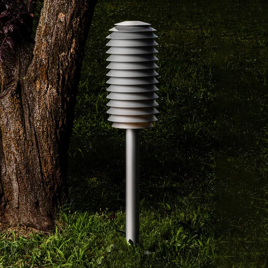 Artemide Slicing lámpara pie LED, IP65, alto 85 cm