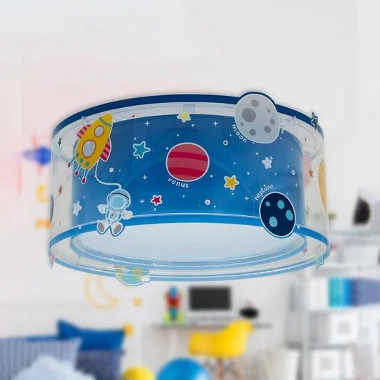 Plafón Dalber PLANETS, multicolor, con motivos espaciales