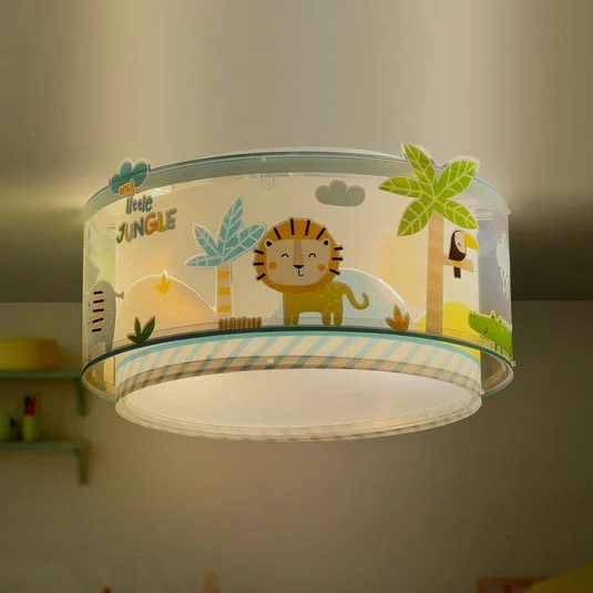 Lámpara de techo Dalber LITTLE JUNGLE, blanco/amarillo