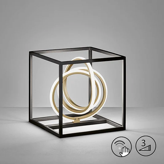 Lámpara de mesa LED Gisi, regulable en tres pasos