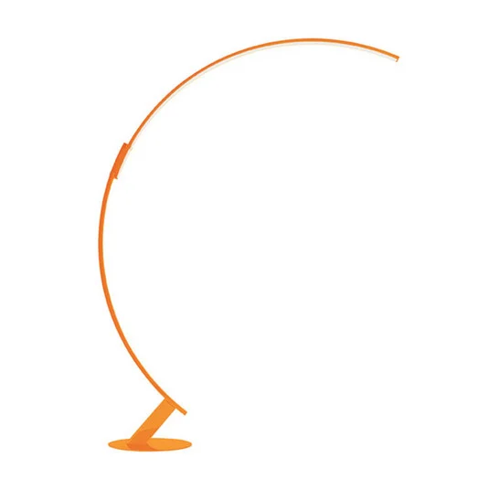 kdln Lámpara de pie LED Kyudo, naranja, altura 212 cm