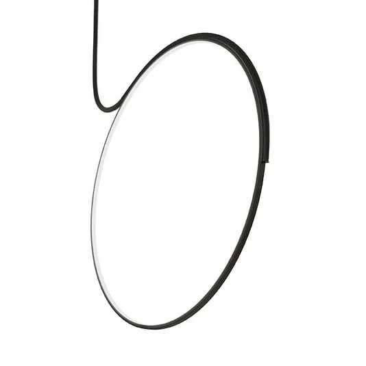 kdln Lámpara LED de techo Poise, negro Ø 55 cm, atenuable