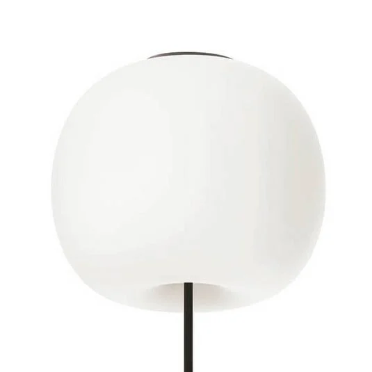 lámpara de techo Kushi XL de kdln, negro/blanco, Ø 43 cm, cristal