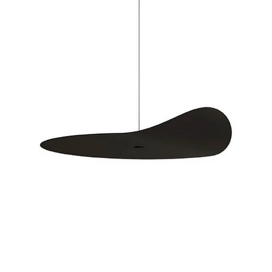 Elemento decorativo Flow Leaf de kdln, negro, Ø 35 cm, para colgar