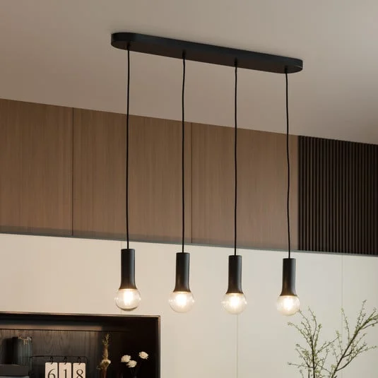 Lindby Fipas lámpara colgante sin pantalla, 4 luces