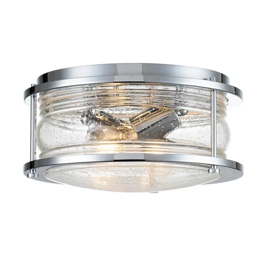 Plafón para baño Ashland Bay, Ø 30,5 cm, cromo