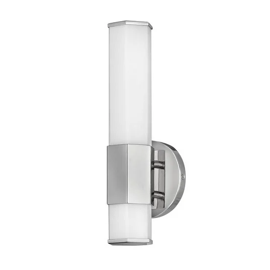 Aplique LED para baño Facet Single, 3000 K, cromo