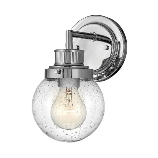 Aplique para baño Poppy, 1 luz, cromo