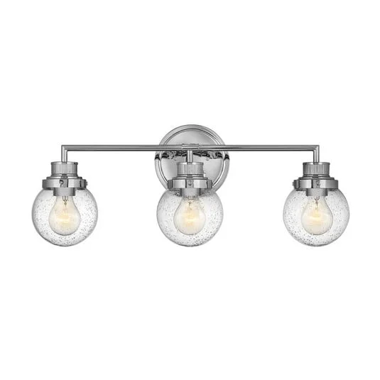 Aplique para baño Poppy, 3 luces, cromo