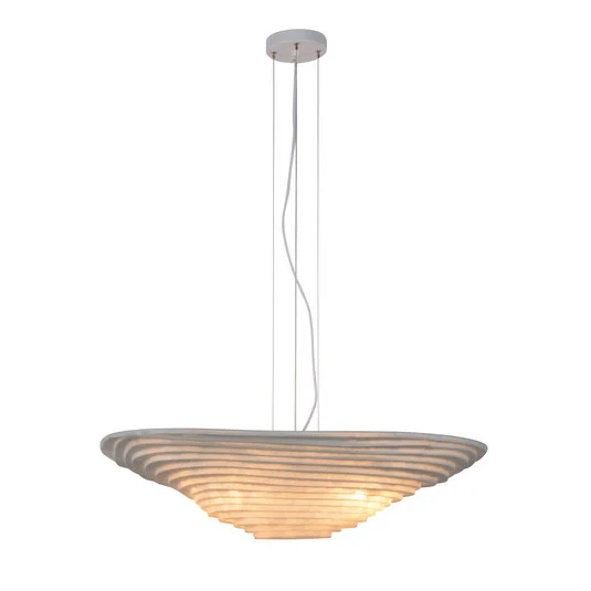 Lámpara colgante Forestier Nebulis M, longitud 82 cm