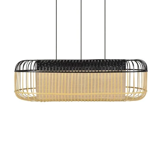 Péndulo Forestier Bamboo oval L negro/natural
