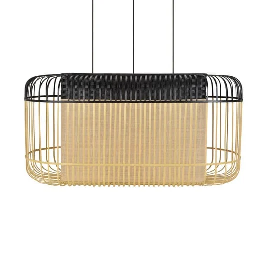 Péndulo Forestier Bamboo oval XL negro/natural