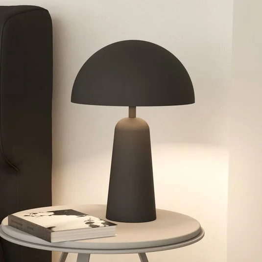Lámpara de mesa Aranzola brillo descendiente negro