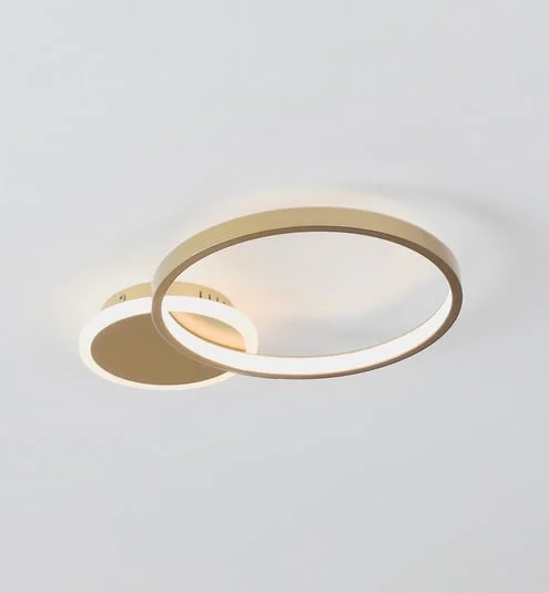 Lámpara LED de techo Gafares, oro, aluminio, 41 cm control remoto CCT