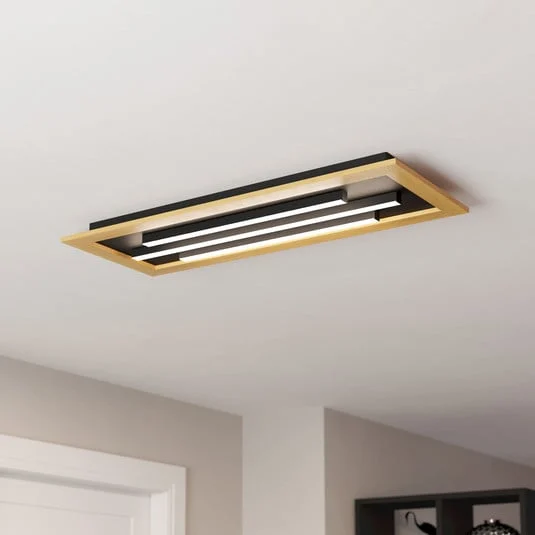 Lámpara de techo LED Tirrenara, control remoto, 78x31cm