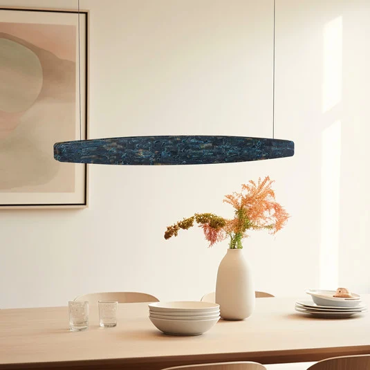 Colgante LED Quitani Lysia, oxidado/negro, 118 cm