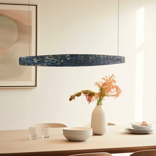 Colgante LED Quitani Lysia, oxidado/negro, 148 cm