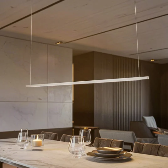 Quitani Talon lámpara colgante LED aluminio/natural anodizado 32W