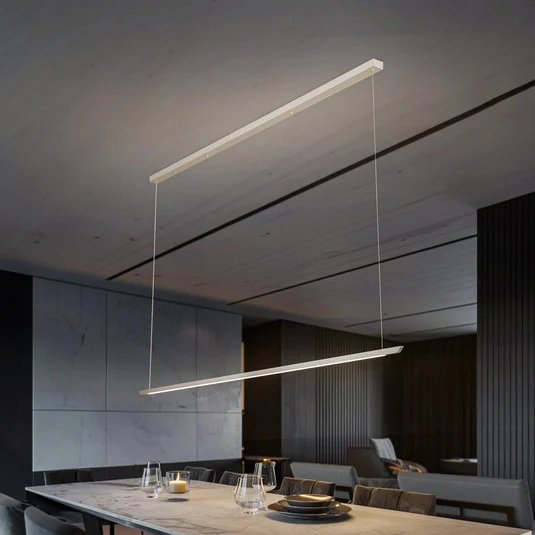 Quitani Niara Lámpara colgante LED CCT aluminio anodizado Natur