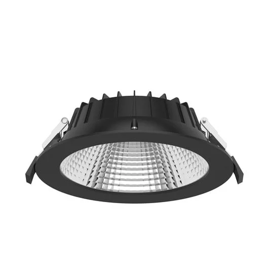 SLC Shift foco empotrado LED Ø 19cm CCT, negro