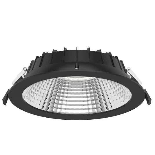 SLC Shift foco empotrado LED Ø 22,8cm CCT, negro