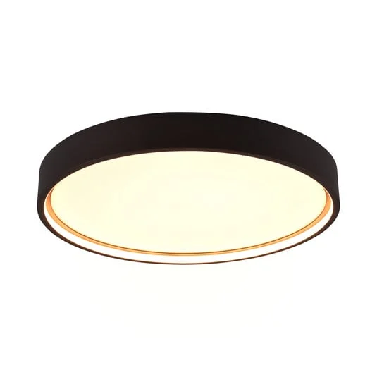Plafón LED Doha, CCT, negro mate