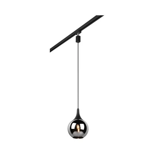 Lámpara colgante de carril Lumina para DUOline, negra/cromada
