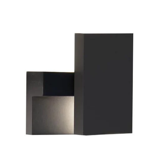 Aplique LED de exterior E199, grafito, giratoria