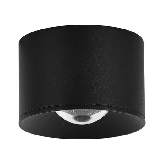 Downlight LED para exteriores S131, Ø 8 cm, negro arena