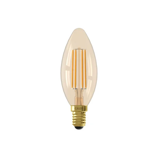 Calex Smart E14 B35 vela 4.9W 1800-3000K atenuable oro