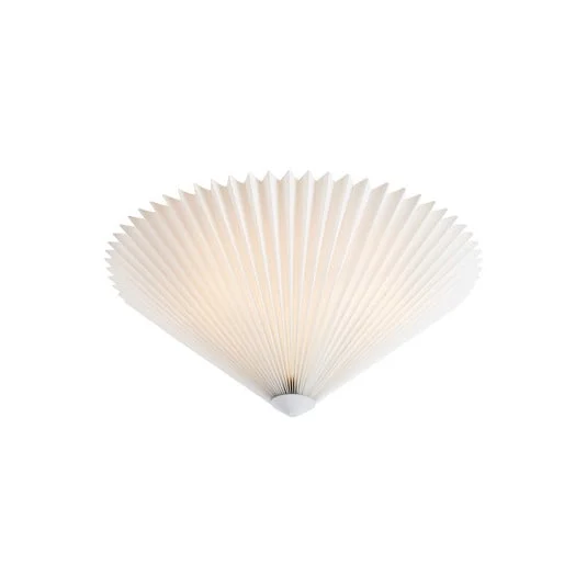 Plafón Plisado, blanco, Ø 50 cm