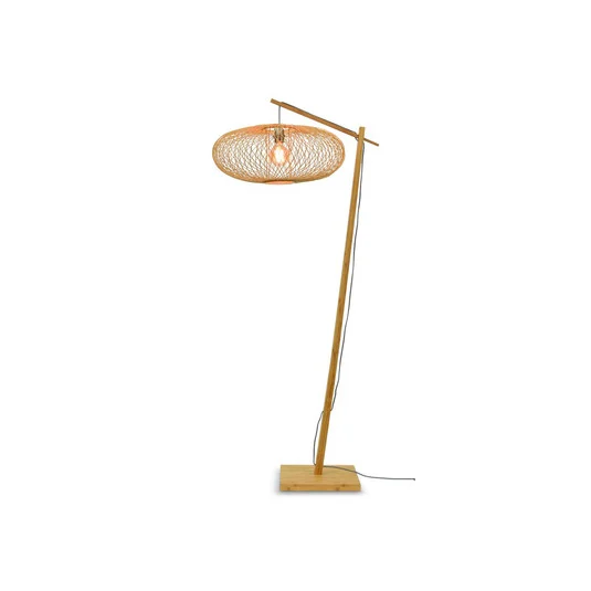 GOOD & MOJO lámpara arqueada Cango grande, natural, altura 176 cm