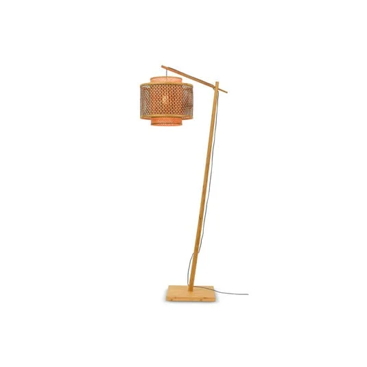 GOOD & MOJO Bhutan lámpara pie natural 176cm Ø40cm