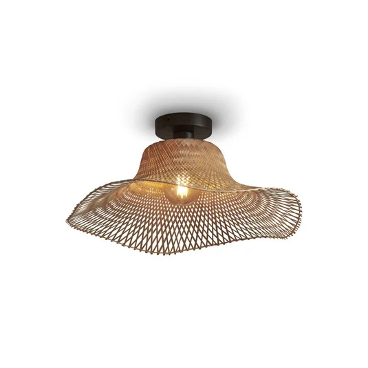 GOOD & MOJO Lámpara de techo Ibiza Ø 50cm Natur
