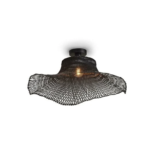GOOD & MOJO Lámpara de techo Ibiza Ø 65cm negro