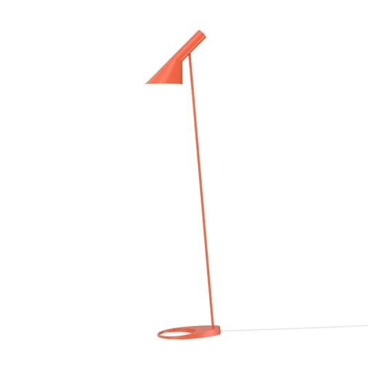 Lámpara de pie de diseño AJ de Louis Poulsen, naranja