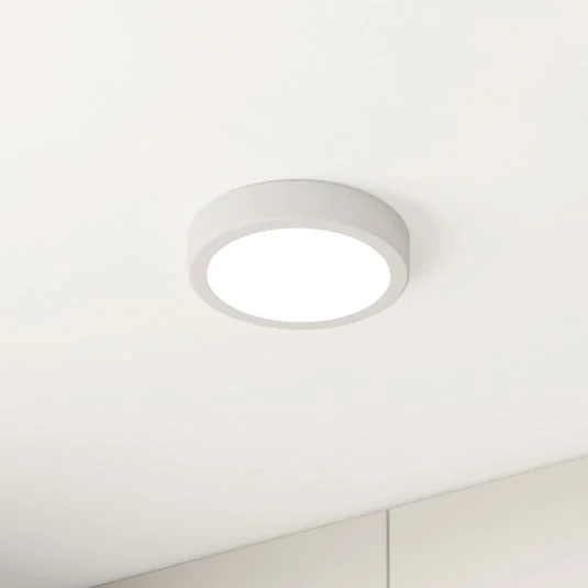 Panel LED de superficie Fueva 5 IP20 830 blanco Ø16cm